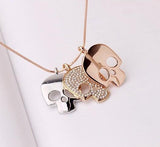 Triple Skull Necklace - Rebel Heat