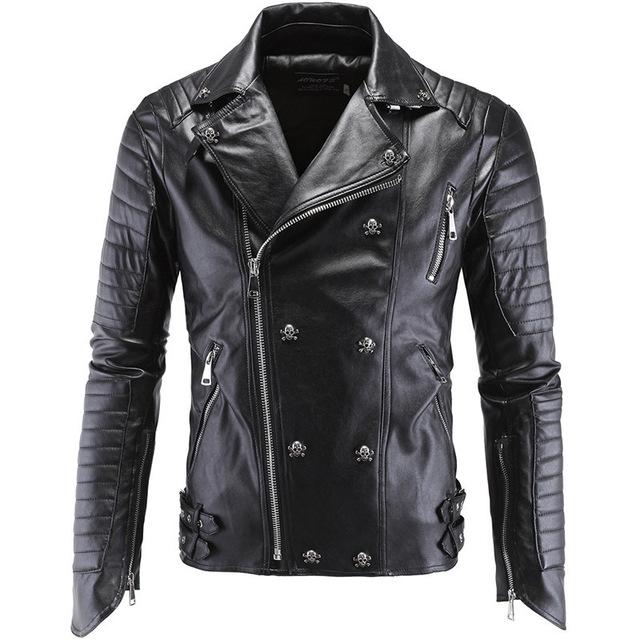 Vintage Leather Skull Jacket - Rebel Heat