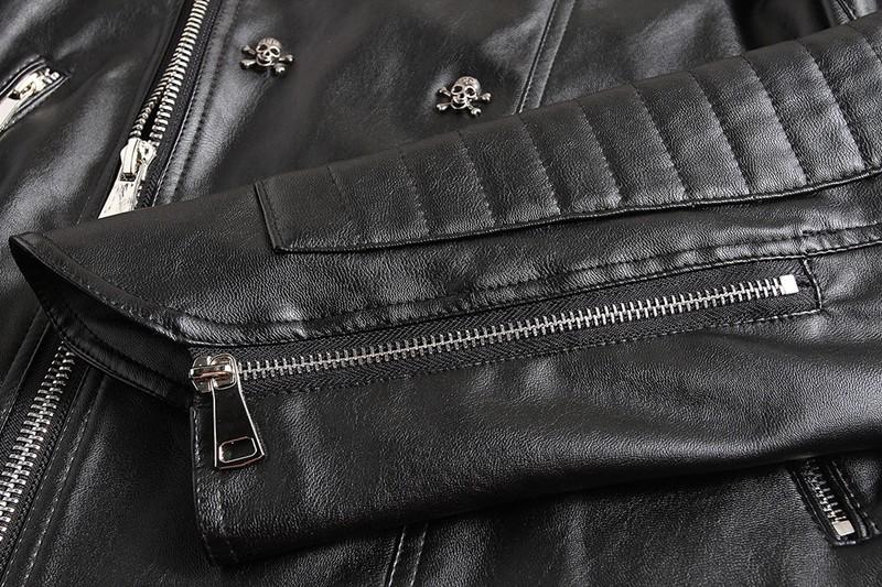 Vintage Leather Skull Jacket - Rebel Heat