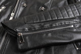 Vintage Leather Skull Jacket - Rebel Heat