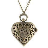 Vintage Love Heart Antique Pocket Watch - Rebel Heat