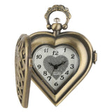 Vintage Love Heart Antique Pocket Watch - Rebel Heat