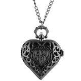 Vintage Love Heart Antique Pocket Watch - Rebel Heat