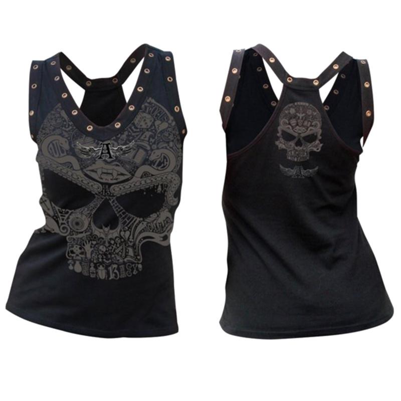 Vintage Skull Tank Tops - Rebel Heat