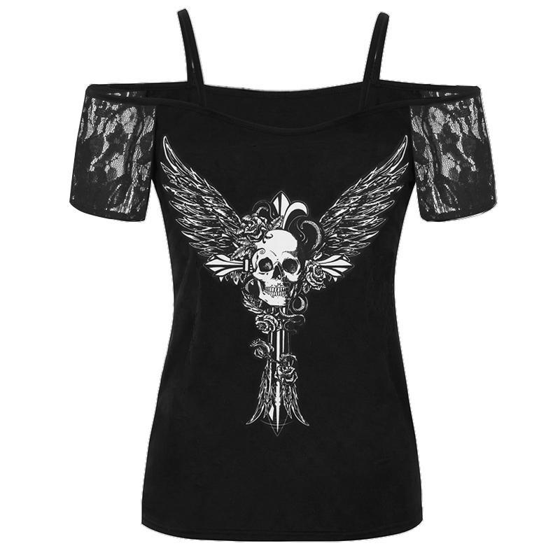 Wicked Skull Top - Rebel Heat