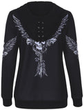 Wicked Skull Zip Hoodie - Rebel Heat
