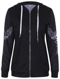 Wicked Skull Zip Hoodie - Rebel Heat